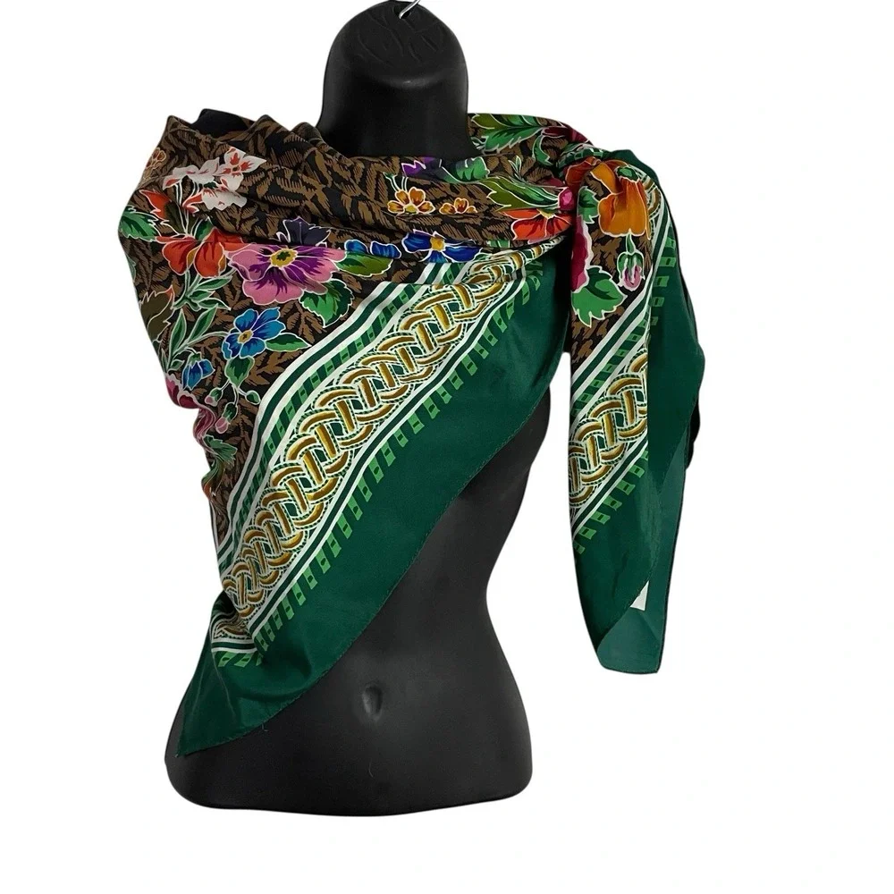 Vtg Rickie Freeman for Teri Jon Silk‎ Scarf 40
